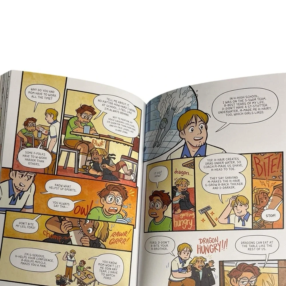 Four Eyes  & Pizza Face A Graphic Novel paperback Fiction Rex Ogle Book Set